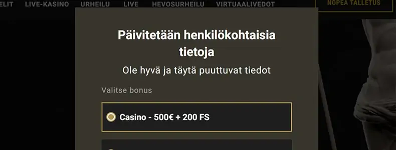 Casinoly Casino bonus
