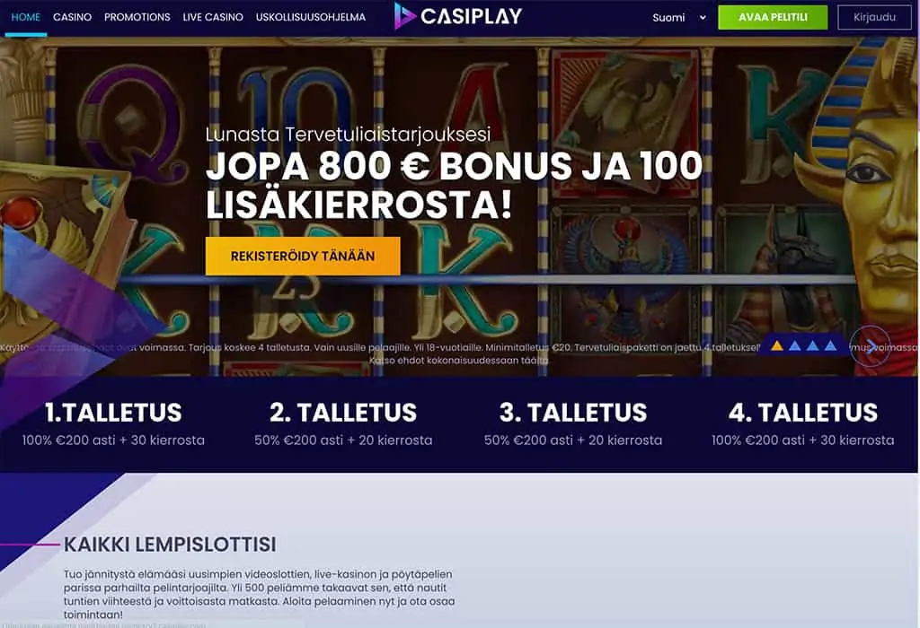Casiplay Casino: Asiantuntijan kokemuksia ja arvostelu