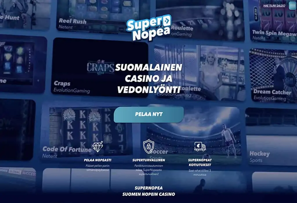 SuperNopea Kasino: Asiantuntijan kokemuksia ja arvostelu